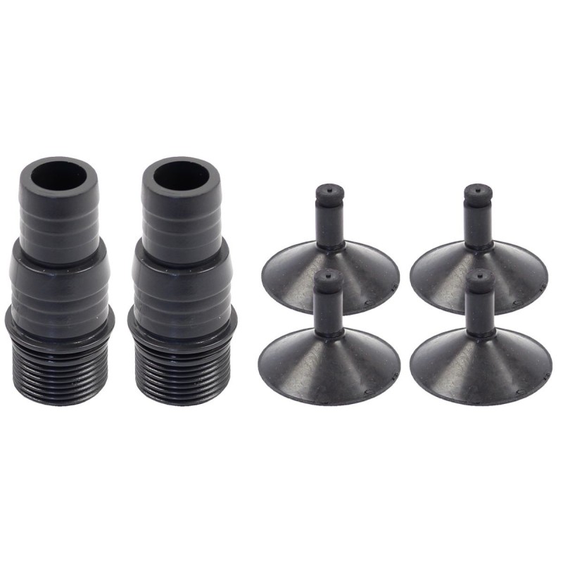 4 Suction Cups + 2 Hose Supports