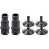 4 Suction Cups + 2 Hose Supports