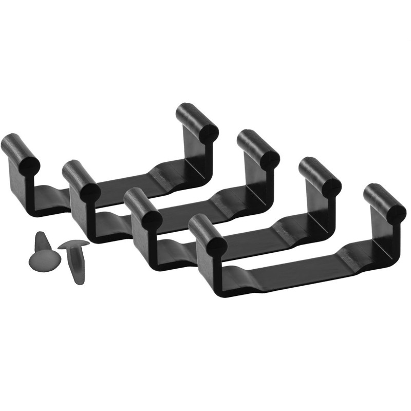2 Locking Pins 4 Retaining Clips